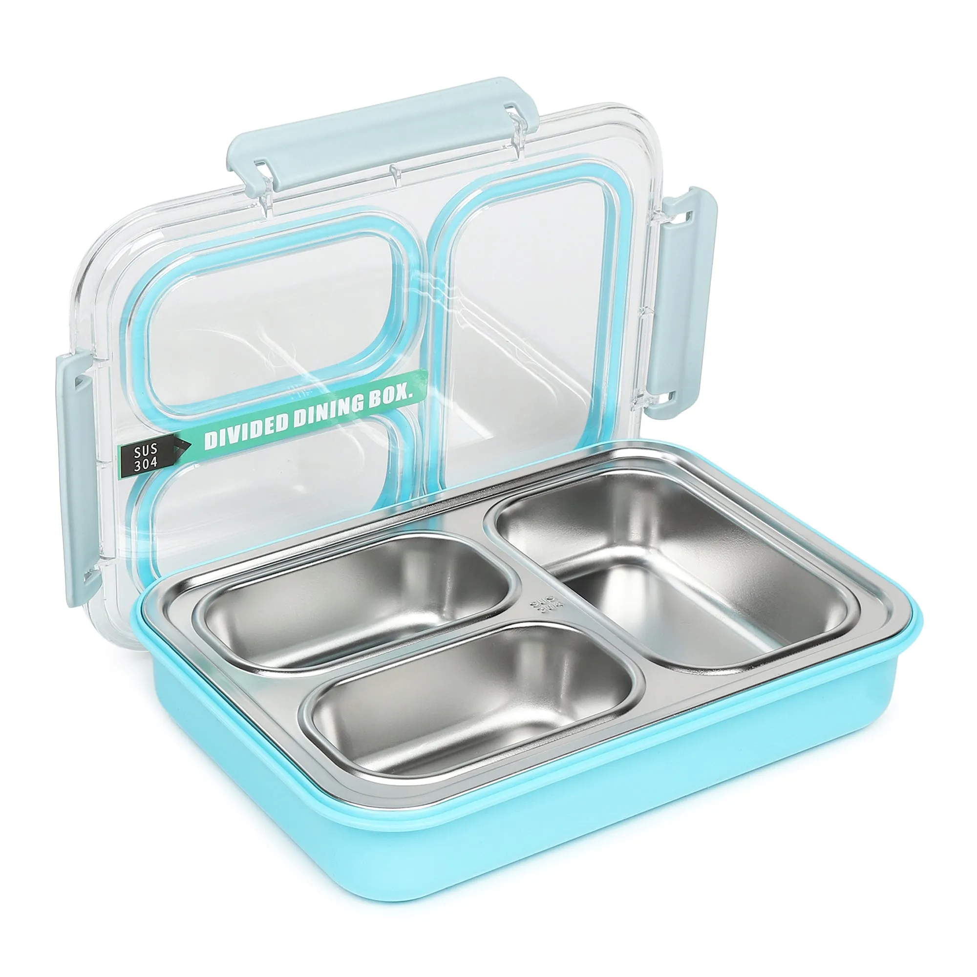 Stylish 3 Compartment Bento Lunch Box