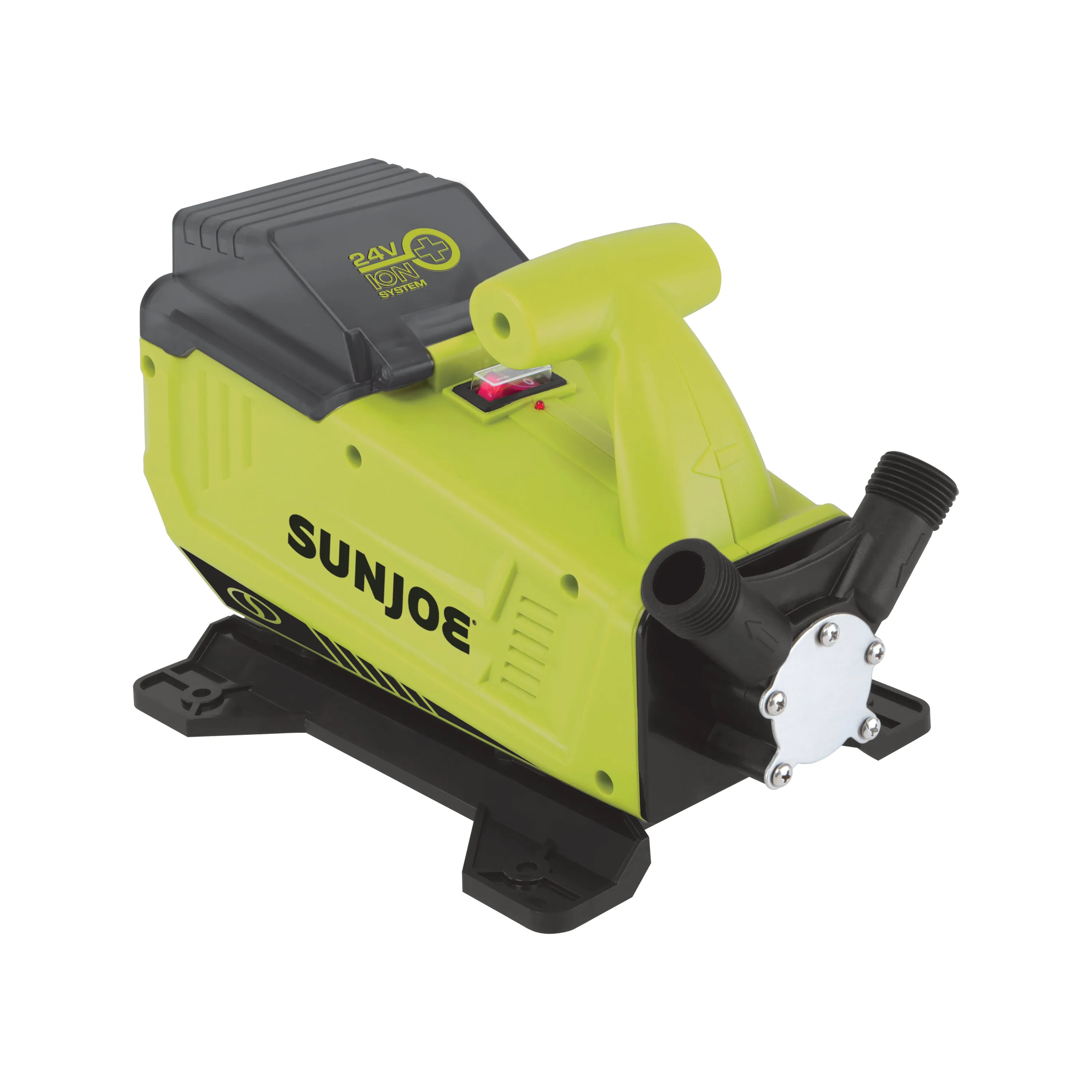 Sun Joe 24V-XFP5-CT 24-Volt iON  Cordless 5.0-GPM Transfer Pump | 13-Ft Suction Lift | 52-Ft Head Height | Tool Only