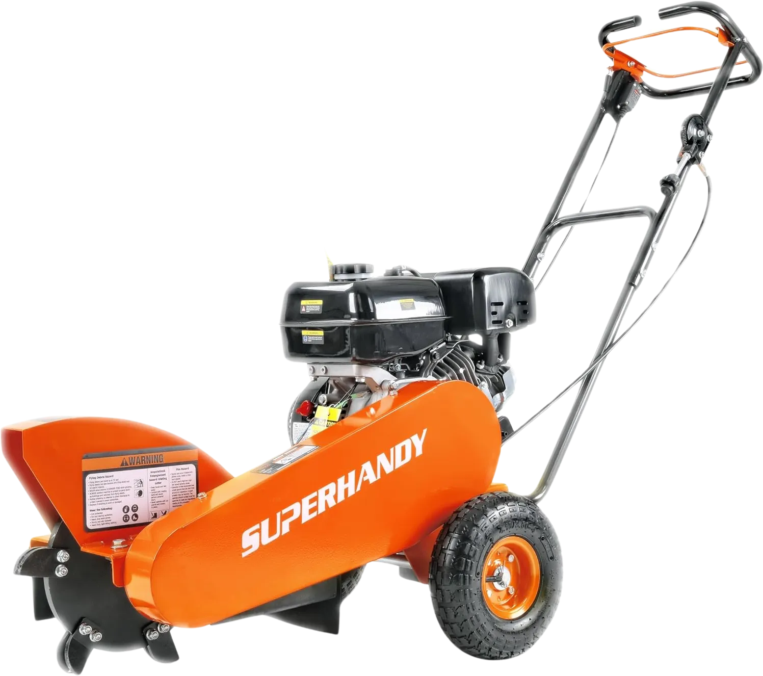 Super Handy GUO110 Stump Grinder Gas 9 HP Alphaworks Engine with 12" Blade and 6 Carbide Teeth Direct Drive New