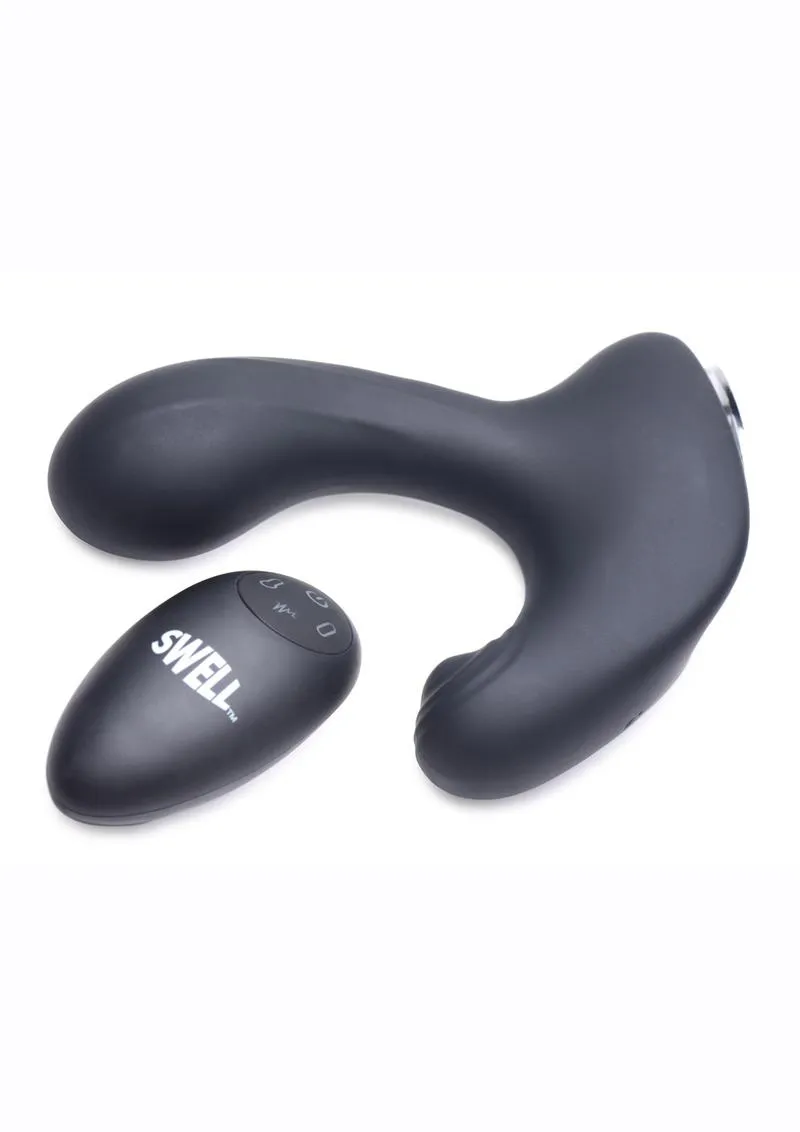 Swell 10x Inflatable and Tapping Rechargeable Silicone Prostate Vibrator with Remote Control