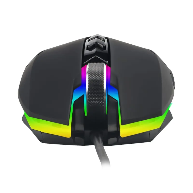 T-Dagger Lieutenant 8000Dpi 10 Button|180Cm Cable|Ambi-Design|Rgb Backlit Gaming Mouse - Clear Black