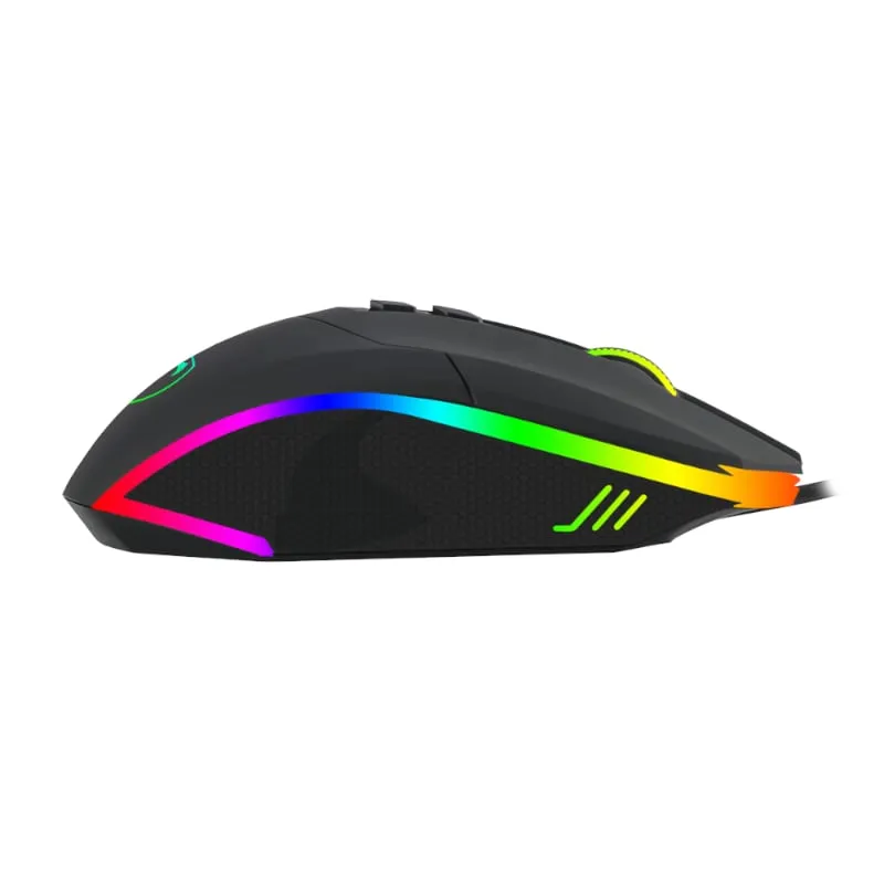 T-Dagger Lieutenant 8000Dpi 10 Button|180Cm Cable|Ambi-Design|Rgb Backlit Gaming Mouse - Clear Black