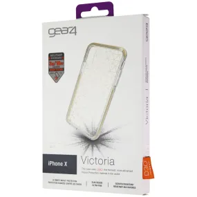 The ZAGG Victoria Case for Apple iPhone Xs & X - Geometric Gold / Clear