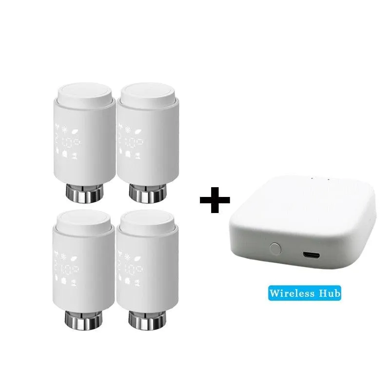 Tuya Smart ZigBee Radiator Actuator TRV Programmable Thermostatic Radiator Valve App Remote Temperature Controller Support Alexa