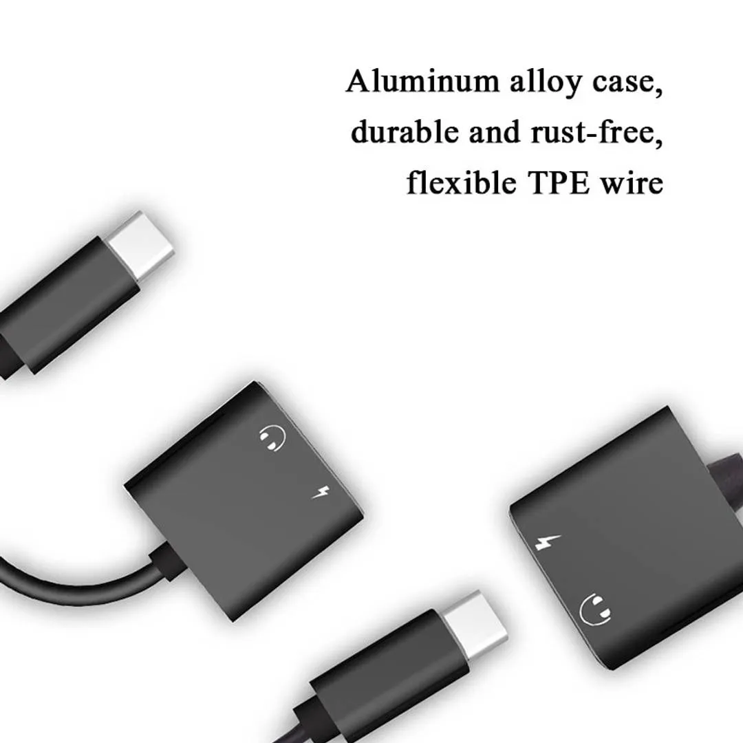 Type C 3.5mm to Aux Headphone and Adapter Charger