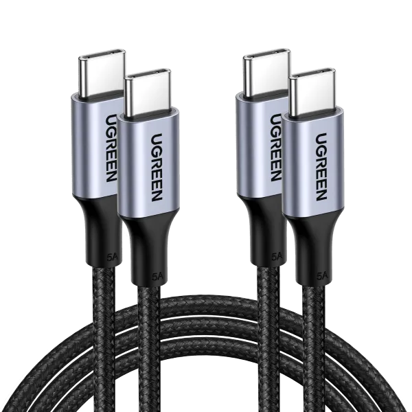 UGREEN 2 Pack USB C to USB C Charger Cable 100W Power Delivery