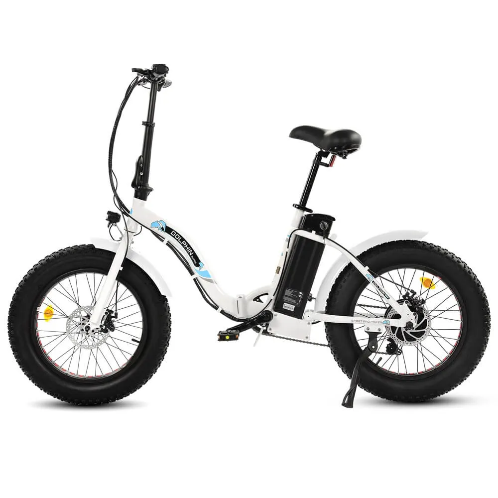 UL Certified-Ecotric 20inch Portable and folding fat bike model Dolphin