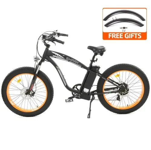 UL Certified-Ecotric 20inch white portable and folding fat bike model Dolphin