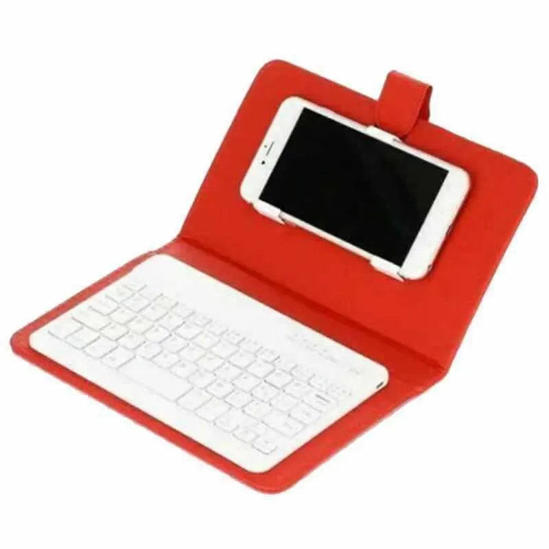 Universal 2-in-1 Phone Keyboard Flip Case with Bluetooth-compatible Keyboard