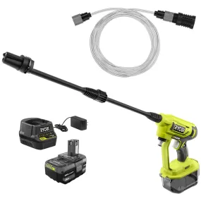 Used - Light Use - RYOBI RY120352K ONE  18-Volt 320 PSI 0.8 GPM Cold Water Cordless Power Cleaner