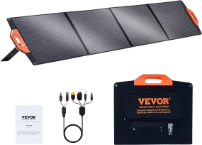 Vevor Portable Solar Panel 200W Monocrystalline Foldable ETFE Solar Charger Kit New