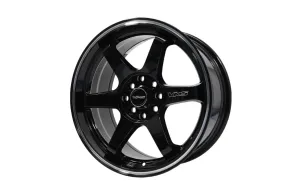 VMS Wheels Superhawk 15x7 5x100  30 Offset Gloss Black Milling Finish - VWSH004