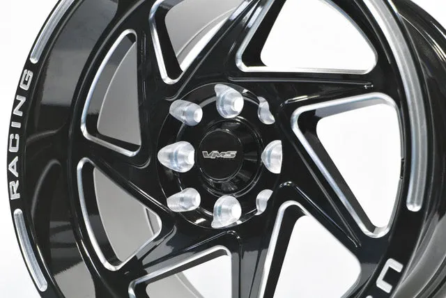 VMS Wheels Typhoon 15x8 5x100/114.3  20 Offset Black Milling - VWTY002