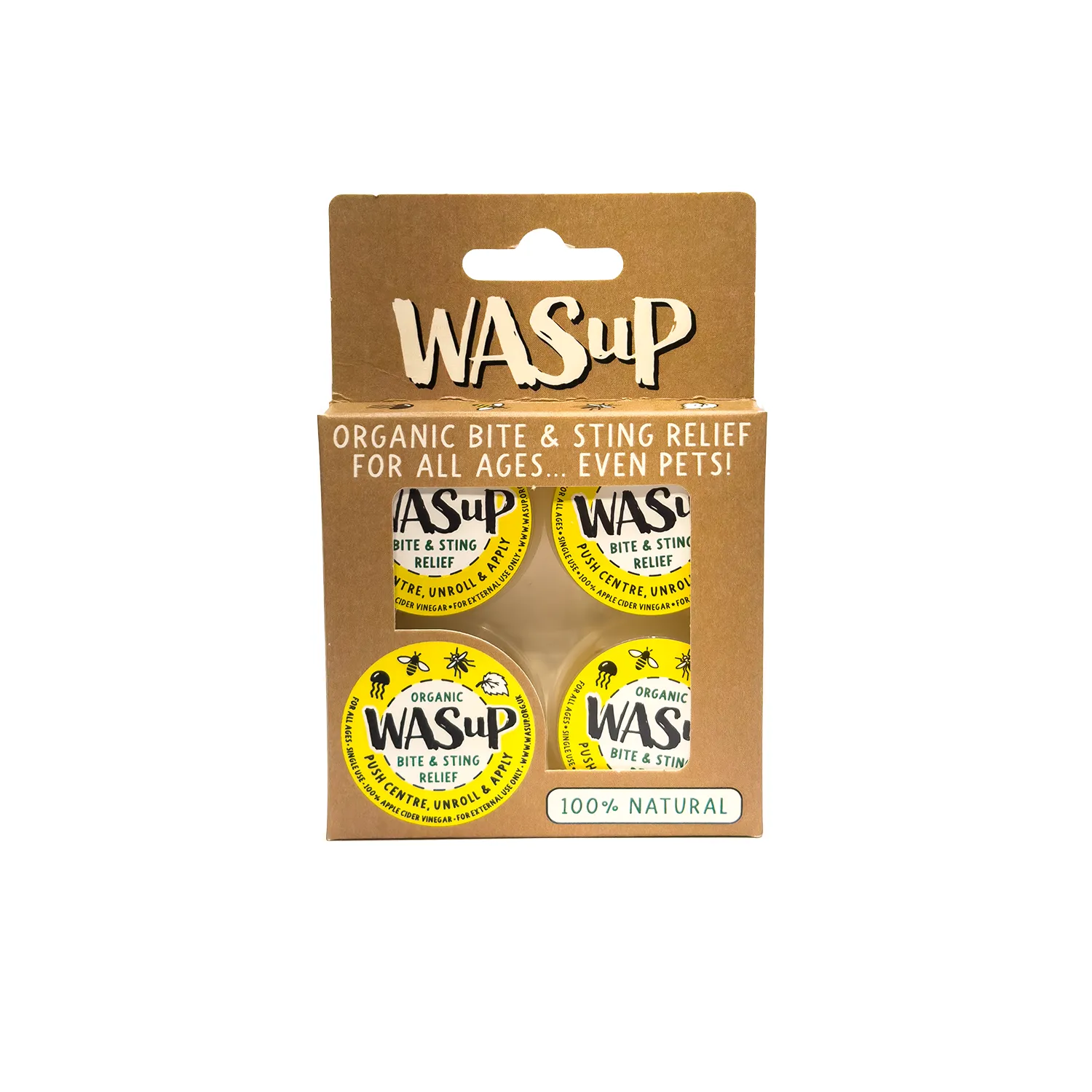 WASuP Bite & Sting Relief (Box of 4)