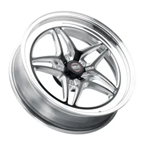 Weld S81 Wheel - 17 x 10 in - 8.000 in Backspace - 5 x 4.50 in Bolt Pattern - Black/Polished