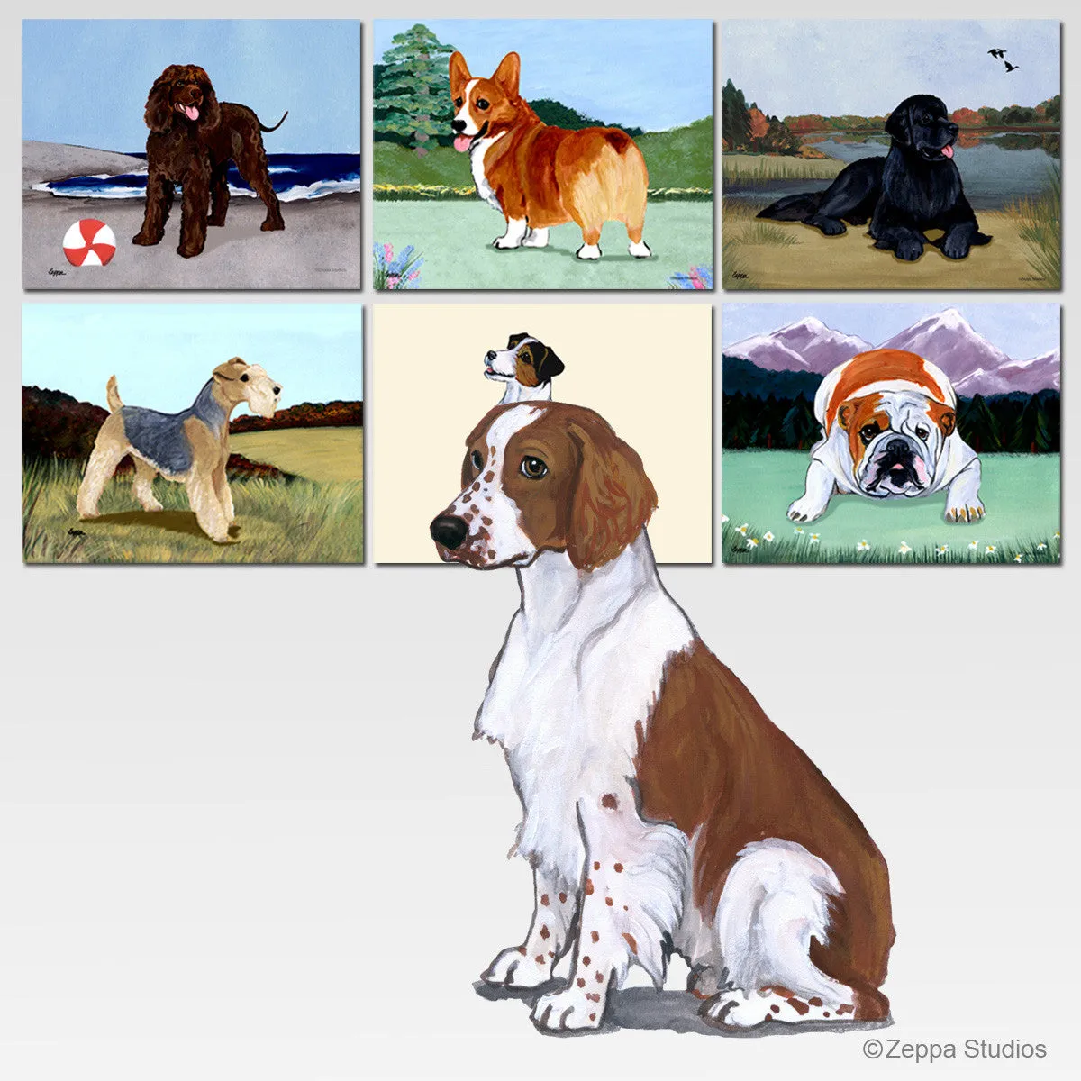 Welsh Springer Spaniel Scenic Mouse Pad