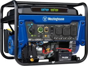 Westinghouse WGen5300DF Generator 5300W/6600W 30 Amp Remote Start Dual Fuel New