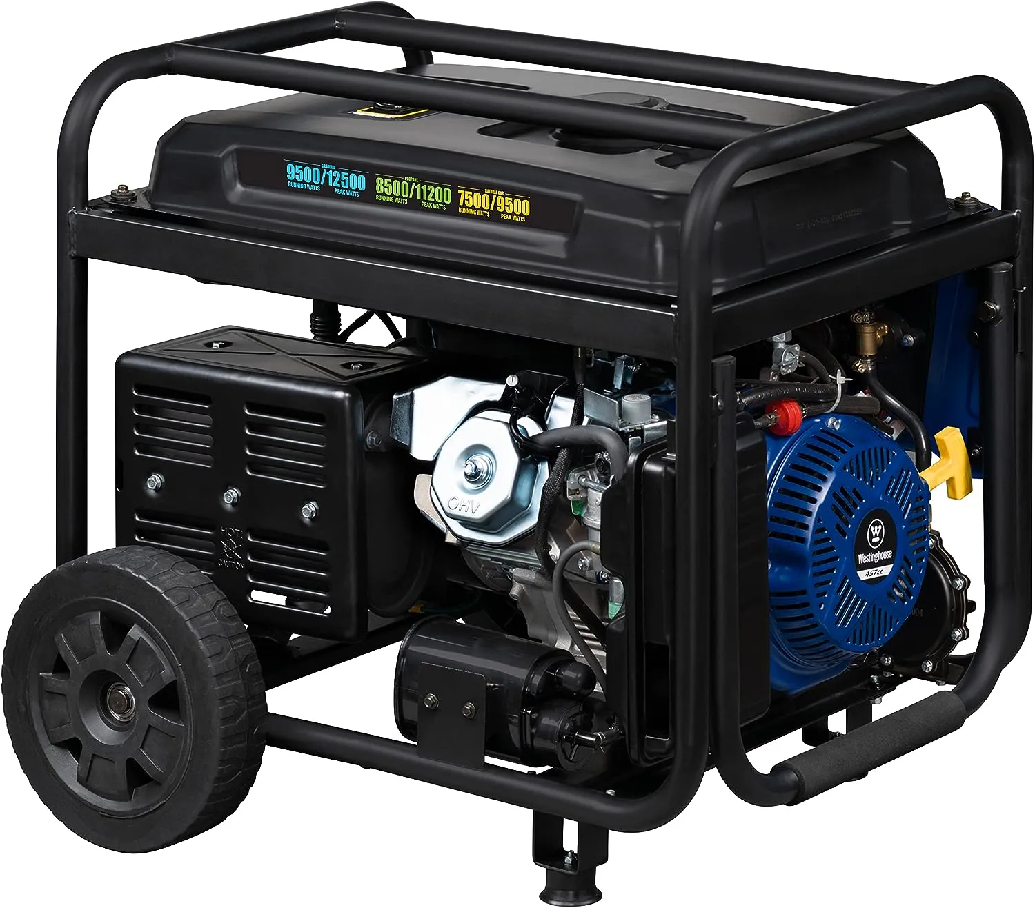 Westinghouse WGen9500TFc Generator 9500W/12500W 50 Amp Remote Start Tri-Fuel with CO Sensor New