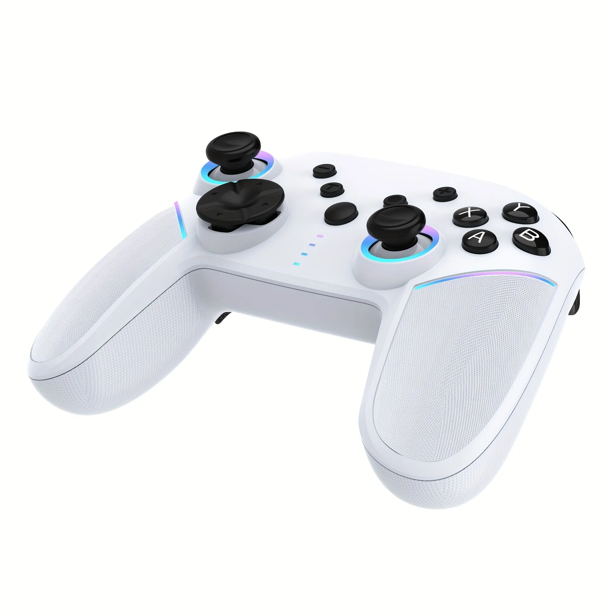 Wireless Six-Axis Game Controller with LED Light and Macro Programming for Nintendo Switch