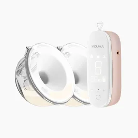 Youha Duo Hands-free Double Electric Breast Pump | Double Milk Collectors for Breastfeeding Mothers