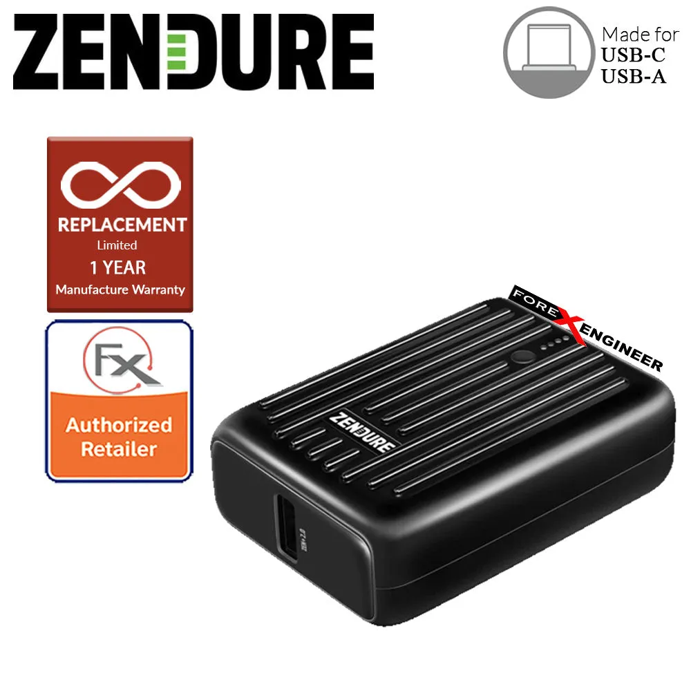 Zendure SuperMini - 10,000 mAh Credit Card Sized Portable Charger with PD ( Black ) ( Barcode : 850006872213 )