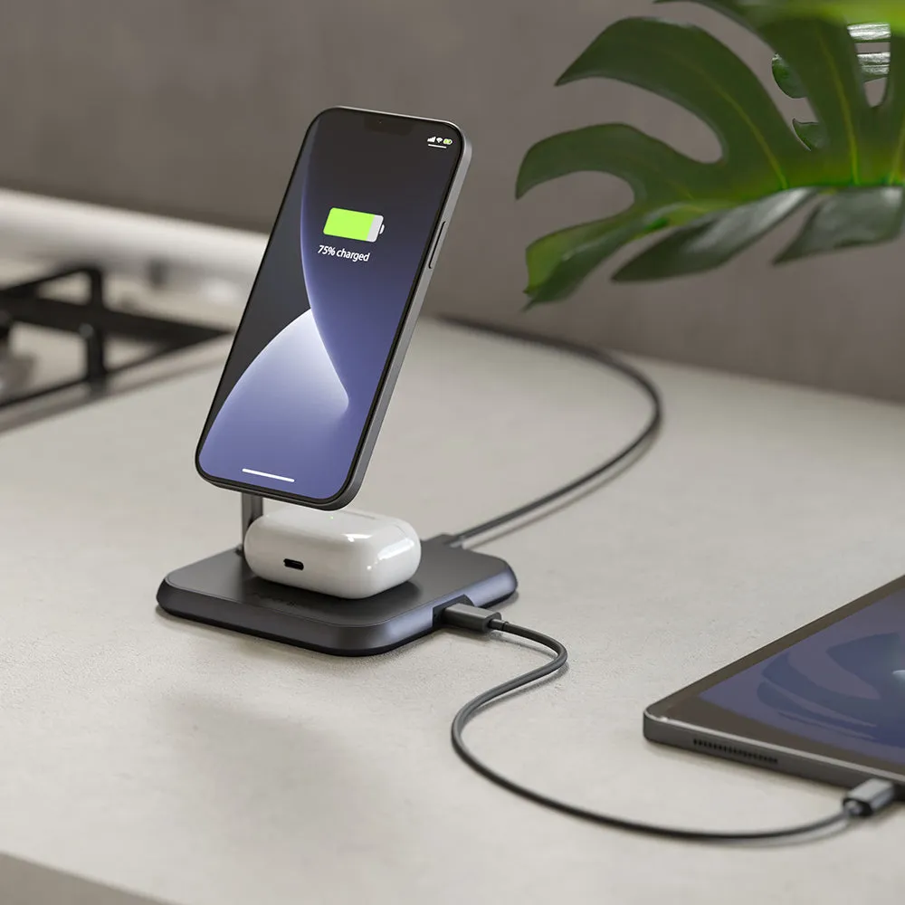 Zens 3-In-1 Magnetic Wireless Charger - Black | ZEDC19B/00