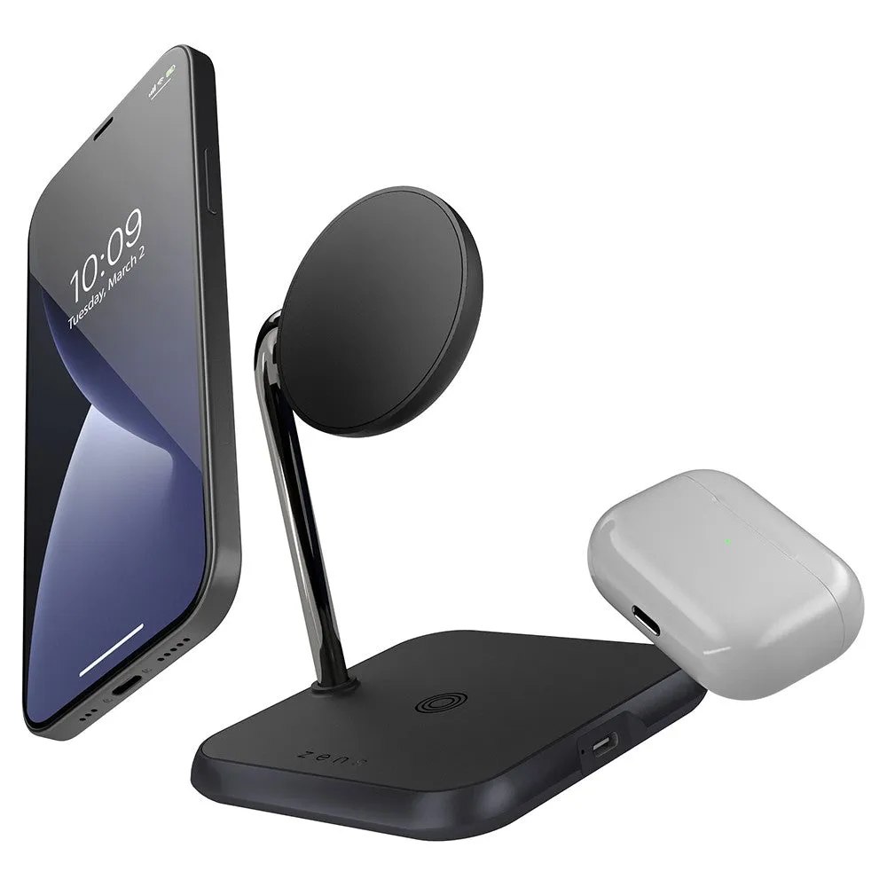 Zens 3-In-1 Magnetic Wireless Charger - Black | ZEDC19B/00