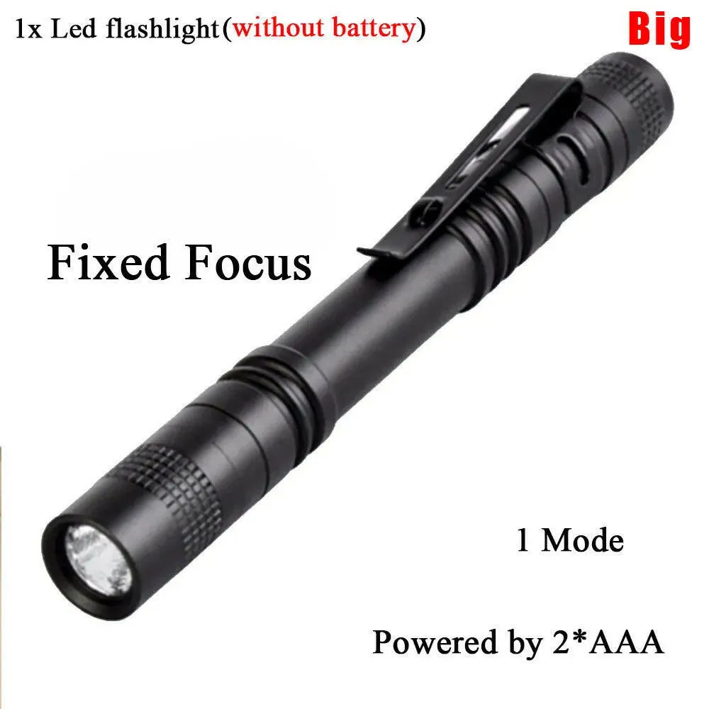 ZHIYU Mini LED Flashlight XPE Portable Pen Light Waterproof Torch Camping Emergency Outdoor Walking Lantern Keychain Flashlight