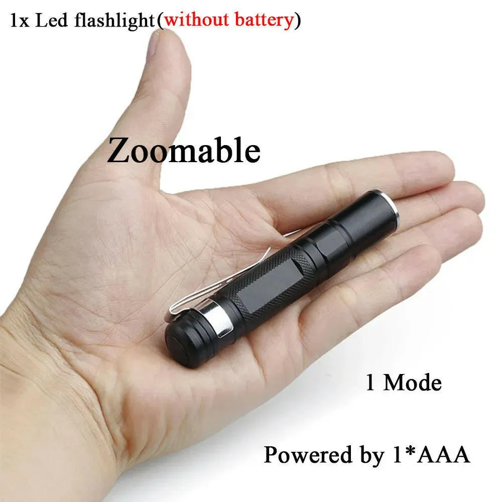 ZHIYU Mini LED Flashlight XPE Portable Pen Light Waterproof Torch Camping Emergency Outdoor Walking Lantern Keychain Flashlight